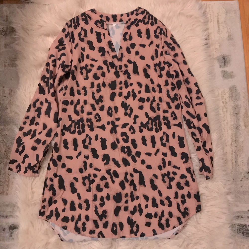leapord print dress